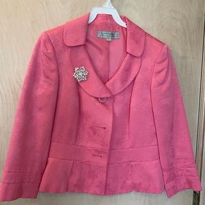 Tahari Two Piece Skirt Suit Pink size 6